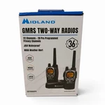 Midland GXT1000VP4 Gmrs Two-way Radios 22 Channels 36 Mile Waterproof Noaa Alert. Fixed Price $74.99.