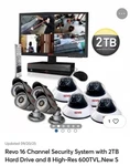 Revo 16 Channel Security System With 2TB Hard Drive And 8 High-res 600TVL.... Fixed Price $725.00.