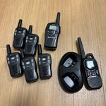 Lot Of 7 Two-way Radios + Charger Untested. Fixed Price $20.00.