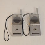 Vintage Lafayette 2 Metal Walkie Talkies Model HA-73 Made Japan For Parts. Fixed Price $22.79.