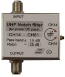 Uhf Tunable Notch Filter, One Channel Stop 470 - 700MHZ. Fixed Price $49.95.
