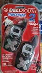 Walkie Talkies 2-MILE Range, Set Of 2, Bell South #2250BK-2 New. Fixed Price $20.00.