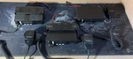 Lot Of (3) Motorola M1225 Vhf 150-175 Mhz Radio W/mic's M43DGC90J2AA 40W 20 Ch. Fixed Price $150.00.