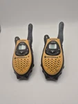 Motorola T5530 Two Way Radios Black And Yellow Rechargeable No Charger. Fixed Price $10.00.