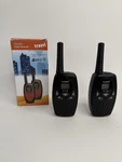 Floureon XF-638 Walkie Talkie Set Of 2 Two-way Radios 3KM Range Portable Travel. Fixed Price $25.00.