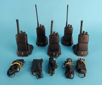 Lot Of Vertex VX-351-G7-5 Uhf Portable Radios: Battery, Charger 010-6199996. Fixed Price $59.95.