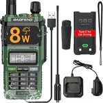 High-power Dual Band Handheld Two-way Radio 8W Vhf Uhf Walkie Talkie For Camping. Fixed Price $51.29.