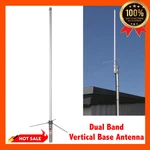 Tram Dual Band Vertical Base Antenna Uhf Vhf High Gain Fiberglas Ham Radio White. Fixed Price $83.99.