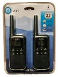 Onn Walkie Talkies Pack 23 Mile Range 22 Channels New. Fixed Price $24.92.