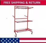 Moble Parts Cart For Automotive Tools Storage Rack Paint Repair Shop Garage. Fixed Price $395.28.