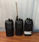 Lot Of Kenwood TK-3400-K Uhf Fm Transceiver Two Way Radio W/ Batteries.. Fixed Price $142.79.