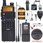 UV-5R 8W 3800MAH Long Range Vhf Uhf Walkie Talkie Type-c, Two-way Radio. Fixed Price $75.47.