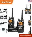 Gmrs Dual Pack 50 Channel Walkie Talkies With Noaa Weather Alert. Fixed Price $170.99.