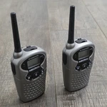Walkie Talkies Bell Phones 2 Gray Silver Wireless Handheld Fm Transceivers. Fixed Price $24.95.