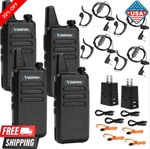 Long Range Walkie Talkie 4 Pack 50 Mile Two Way Radio Waterproof. Fixed Price $42.98.
