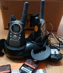 Motorola Talkabout T6500 Two-way Radios With Their Charging Dock & Recharge Batt. Fixed Price $72.99.
