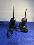 Lot Of 2 Motorola HT750 Handie-talkie Vhf 136-174MHZ Radios. Fixed Price $60.00.