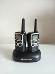 Midland X-talker Black Walkie Talkies Model 18CVP16. Fixed Price $30.00.