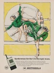 1976 Motorola Radios - U.s. Olympic Team Gymnastics Cartoon Print. Fixed Price $9.71.