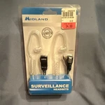Midland AVPH3 Surveillance Headset Clear Tube Earpiece Vox/ptt Walkie Talkie. Fixed Price $20.00.