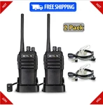 RT21 Walkie Talkies With Earpiece And Mic Set, Adults Long Range Way Radios. Fixed Price $61.24.