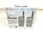 Motorola T200 Talkabout 20-MILE 22-CHANNEL Frs/gmrs 2-WAY Radio (pair) Dark Gray. Fixed Price $95.00.