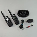 Uniden GMR2638-2CK Black Handheld Two-way Radio Walkie Talkie & Charging Dock. Fixed Price $29.00.