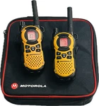 Motorola K7GMTCEJ Orange Talkabout Two-way Radio Calling System W/ Bag Set Of 2. Fixed Price $60.99.