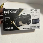 Puxing Hand Crank Radio With Flashlight PX-777 AM/FM,MP3, Usb, Wireless. Fixed Price $38.99.