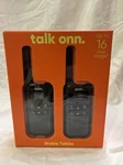 Onn 16 Mile, 22 Channel Walkie Talkie Pack. Fixed Price $19.77.