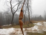 Vintage Used 1974 Shakespeare Sierra Model X-18 40# Rh 52" Recurve Bow. Fixed Price $98.00.