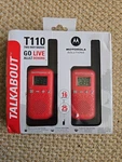 Talkabout T110 2-WAY Radio In Red With Black (2-PACK). Fixed Price $29.90.