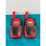 T-388 Walkie Talkie Set Red Black Handheld 2-WAY Radios With Belt Clips. Fixed Price $14.99.