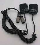 (2) Thales Ptt Radio Speaker Microphone 23386 1600469-4 6-PIN Untested. Fixed Price $55.00.