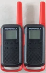 *pre-owned* Motorola Solutions T210 Two-way Radio Black & Red Two-pack. Fixed Price $31.49.