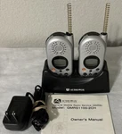 Audiovox Walker Talkie With Charging Dock Model Gmrs 1100-2CH. Fixed Price $12.00.